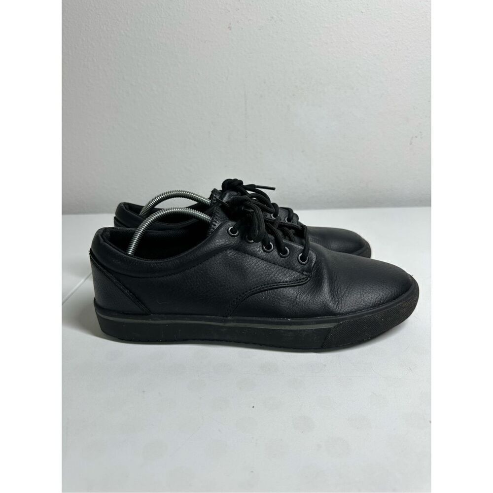 Tredsafe Work Shoe Slip Resistant Sneaker Black Leather Size 8 Men’s 8W Women’s